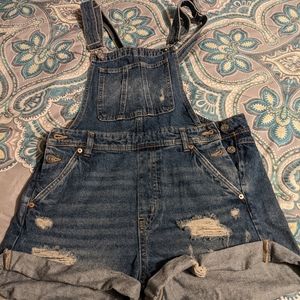 Blue Jean bib shorts